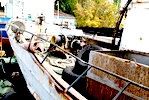 fishing at afloat, it is possible for scrap metal (Black Sea)